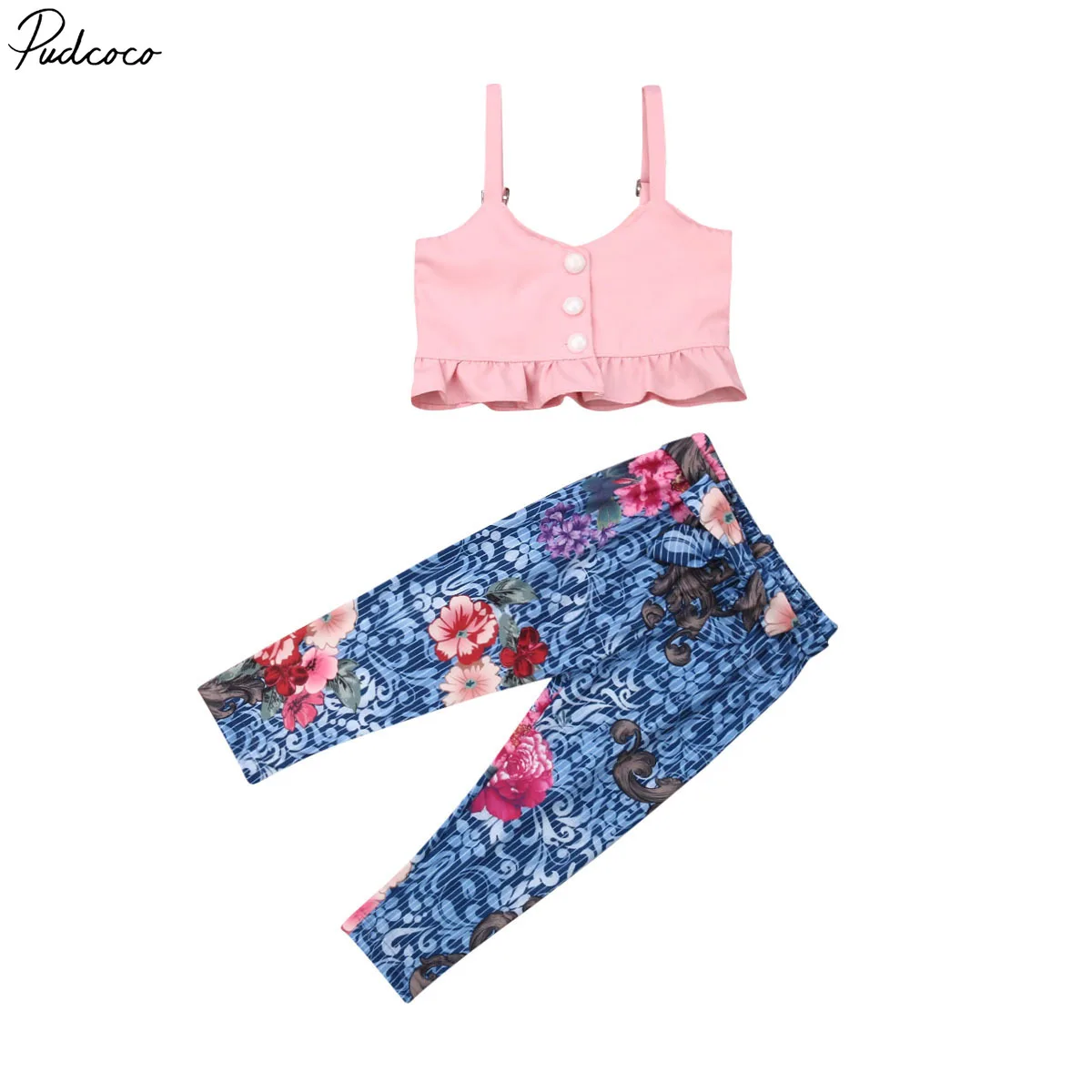 Комплект из 2 предметов одежда для маленьких девочек жилет укороченный топ +