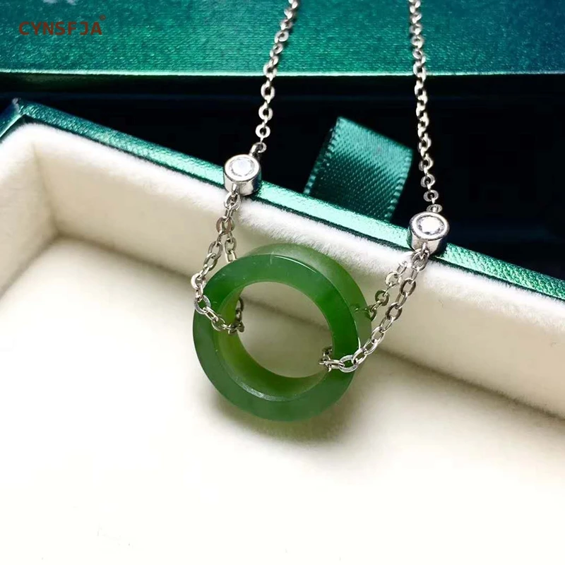 Сертифицированное подвескаиз натурального камня jade Jasper инкрустированное серебро 925 пробы счастливое колье с кулоном ведьмы зеленый высокое качество чудесные подарки