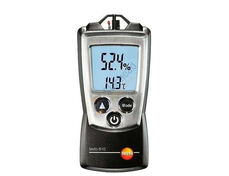 Testo 610 удобный измеритель влажности и температуры расчет точки росы влажная лампа