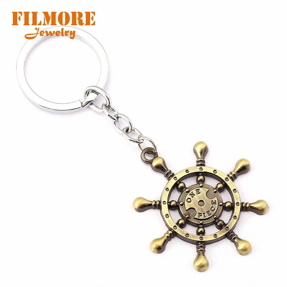 Filmore Новое поступление цельный брелок для ключей Luffy Hat винтажный Череп Скелет