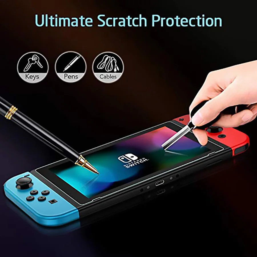 4 в 1 комплект аксессуаров для Nintendo doswitch Портативная сумка для хранения Чехол кристальная оболочка закаленная пленка для очков с usb-кабелем для передачи данных