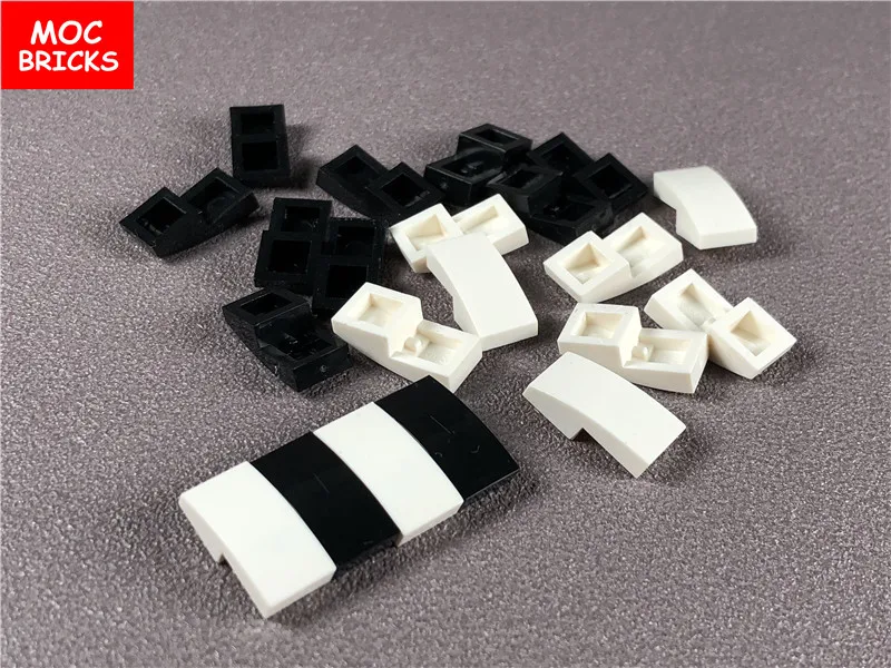 100 шт./лот MOC склон кирпича изогнутый 2x1 без шпилек подходит для 11477 DIY Развивающие
