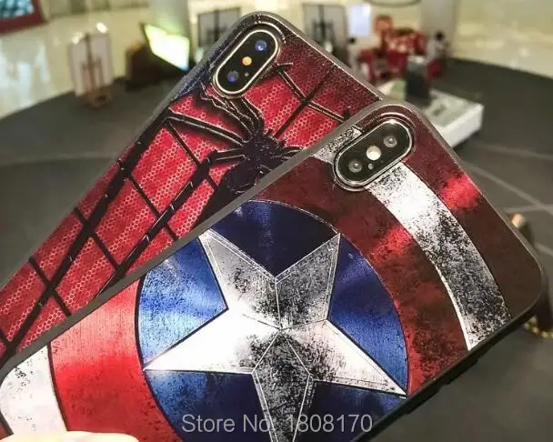 Мягкий чехол из ТПУ с человеком-пауком для Iphone X XR XS Max 8 7 6 6S Plus 5 5S SE Samsung Galaxy NOTE9 NOTE8 S8