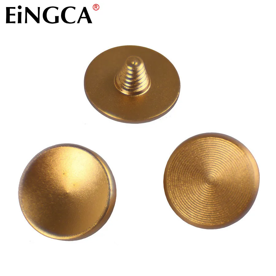 Gold 10mm 3 шт. Золотая плоская вогнутая выпуклая камера механическая кнопка спуска затвора для Leica Fujifilm X100 X100s X100t X30 M9 X-E2 XT10 - Цвет: Gold 10mm