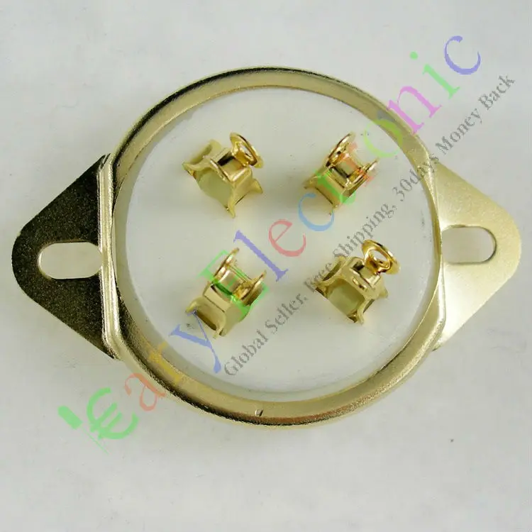 Оптовая и розничная продажа 2 шт. позолоченная 4 контактная Керамическая
