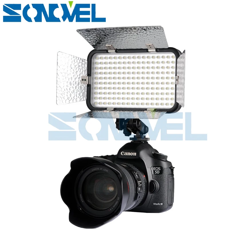 Godox LED170 II Видео светильник 170 Светодиодная лампа освещение со шторкой 5500-6500K