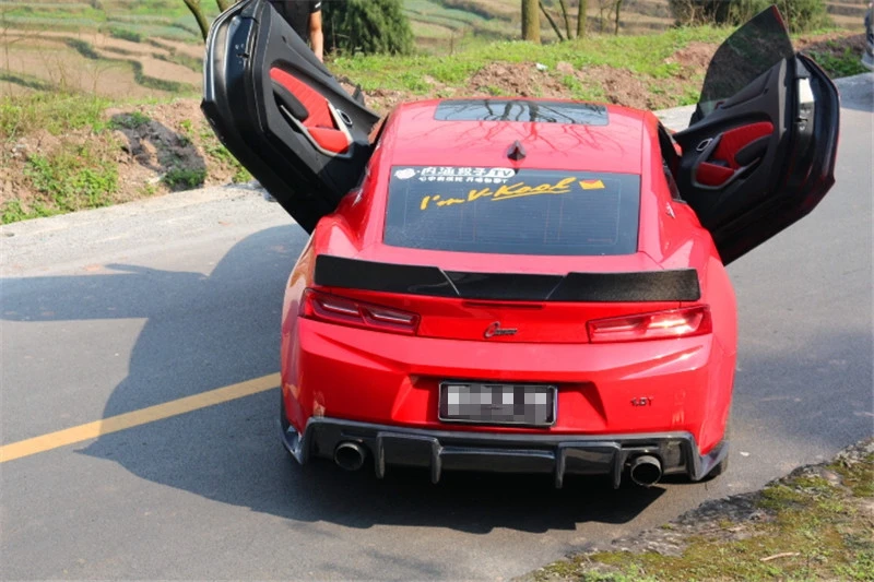 Углеродное волокно заднее крыло спойлер чемодан для Chevrolet Camaro ZL1 от до