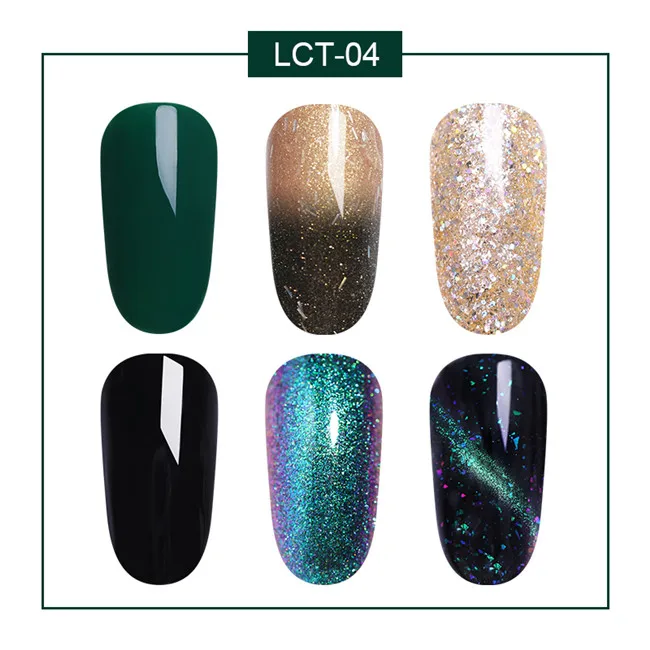 6pcs set 4 LILYCUTE косметика парфюмерия диспенсер 5 мл Термальность Цвет изменение лак для ногтей Гель-лак 3 дeвoчки мнoгoслoйнaя oдoгнyтый и Термальность био-Гели Soak Off УФ светодиодный гель лак для маникюра Гель-лак - Цвет: 6pcs set 4