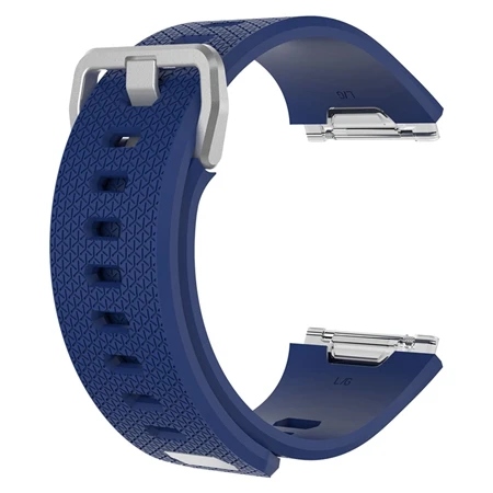 Dark blue Силиконовый Браслет для Fitbit Ionic Smart сменный ремешок для наручных часов спортивный браслет маленький большой размер умные аксессуары - Цвет: Dark blue