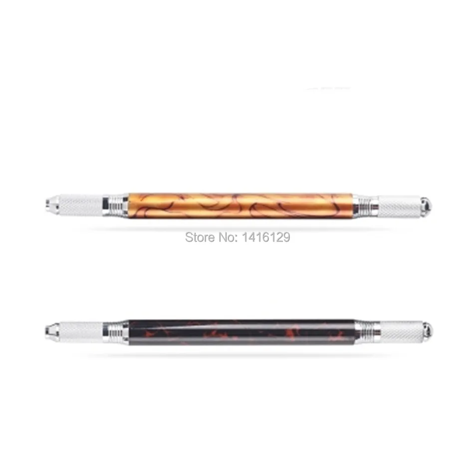 

2pcs High Quality Marble Pattern Manual Tattoo Pens for Professional Microblading Eyebrow Permanent Makeup