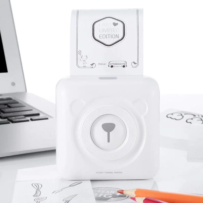 Портативный мини принтер PeriPage с Bluetooth карманный термопринтер изображением для