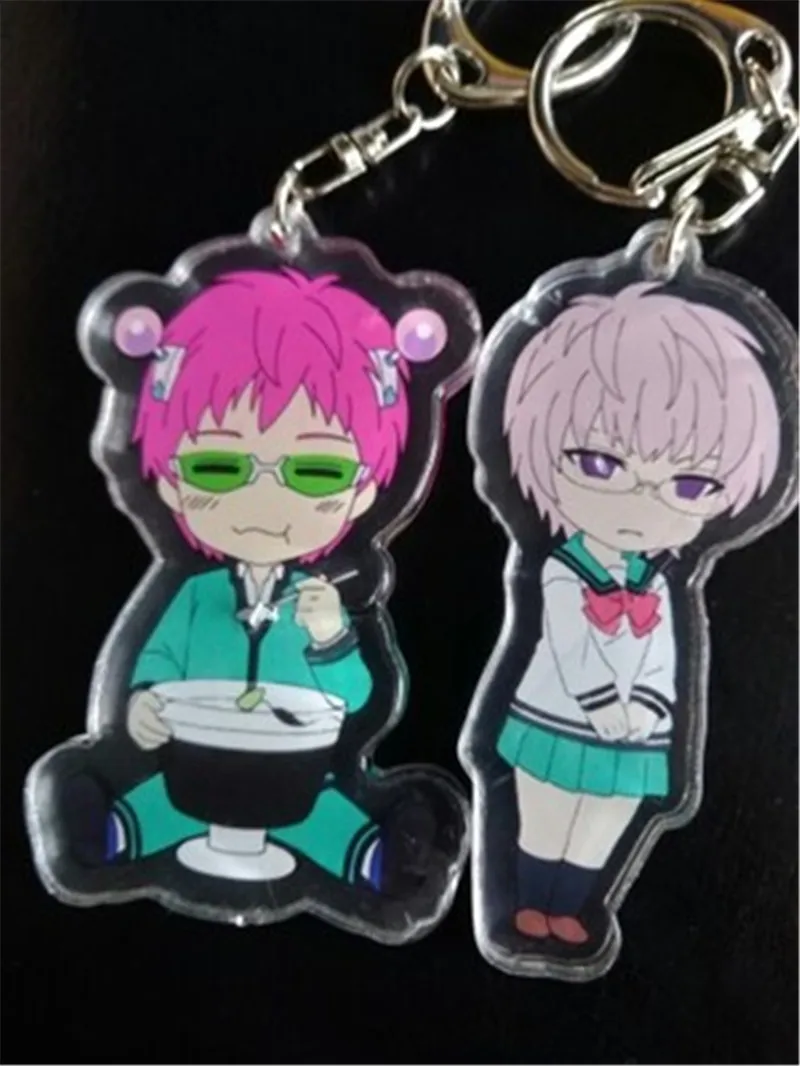 Аниме мультфильм Saiki Kusuo no Nan Kaitou Syun акриловый брелок для ключей подарок Хэллоуина