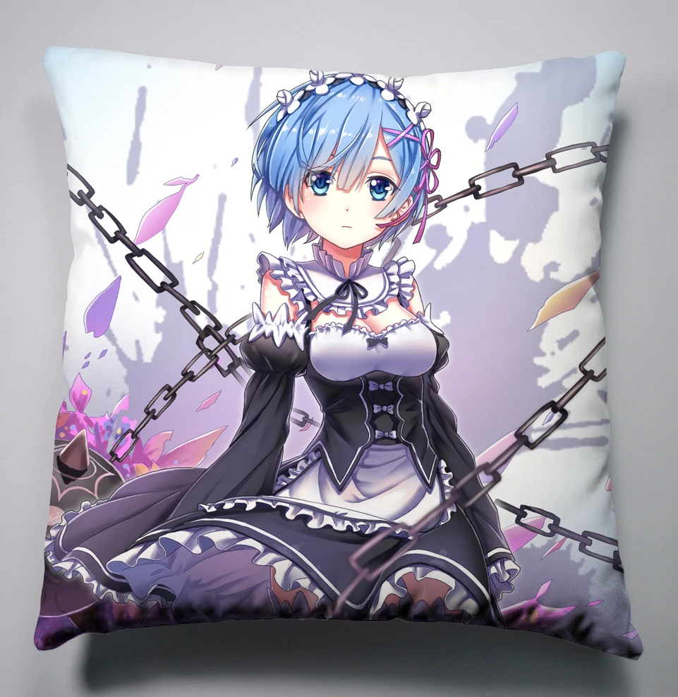 Аниме Манга Re Zero kara Hajimeru Isekai Seikatsu подушка 40x40 см наволочка чехол для подушки