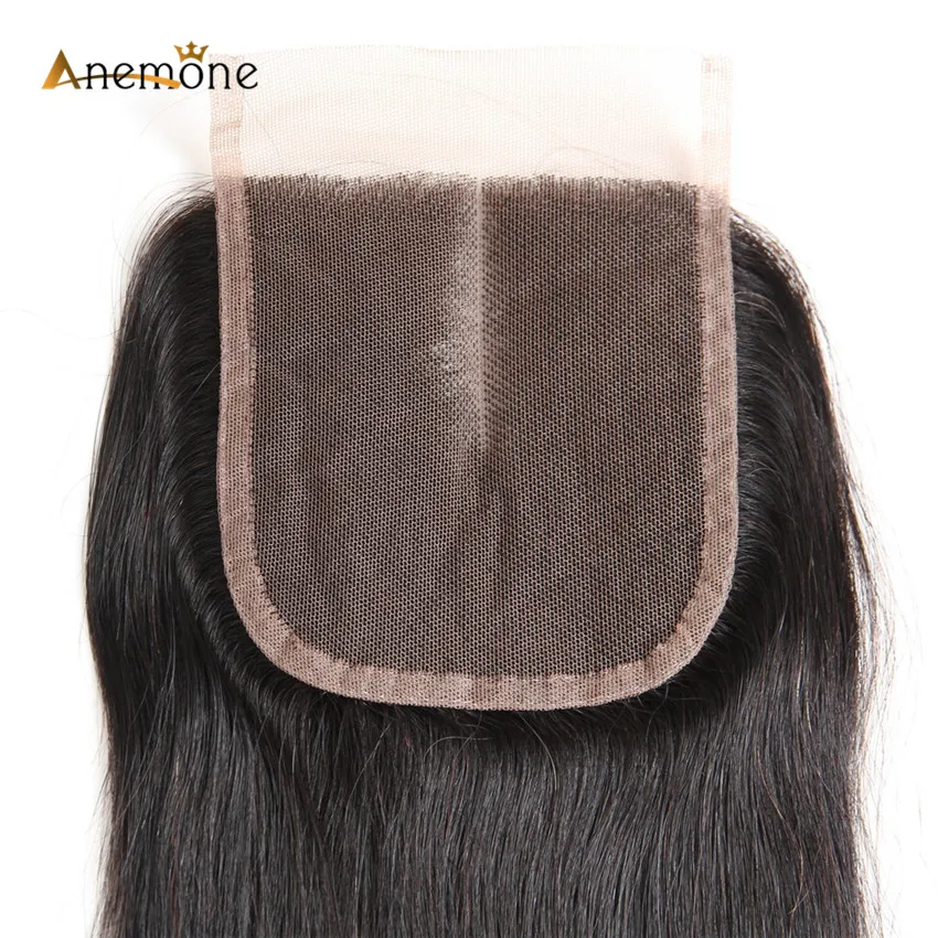 Anemone волосы remy 2 шт. или 3 бразильские прямые натуральные пучки с тремя бесплатными