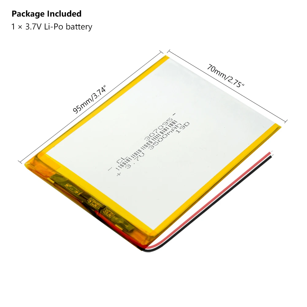 Умный дом MP3 колонки полимерный аккумулятор 3500 mah 3 7 V 307095 литий ионный для dvr GPS mp3 mp4