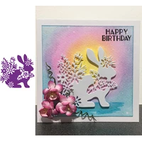 rabbit animals metal cutting dies for scrapbooking new 2019 cutting embossing stencils paper craft die paper cards making