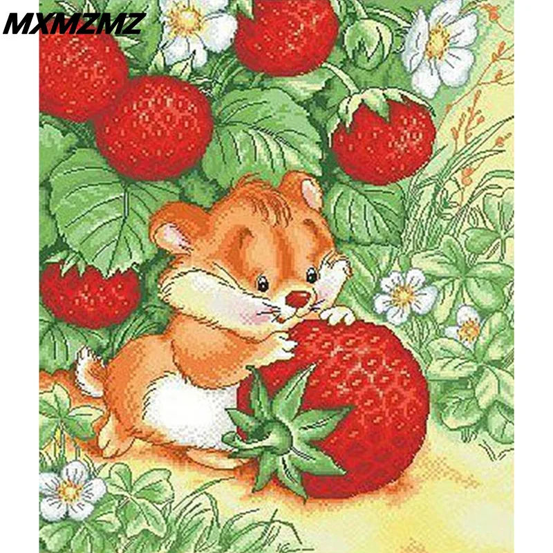 Полный 5D поделки алмазов картина с мышонком из мультфильма 3D Круглый Rhinestone Diamant