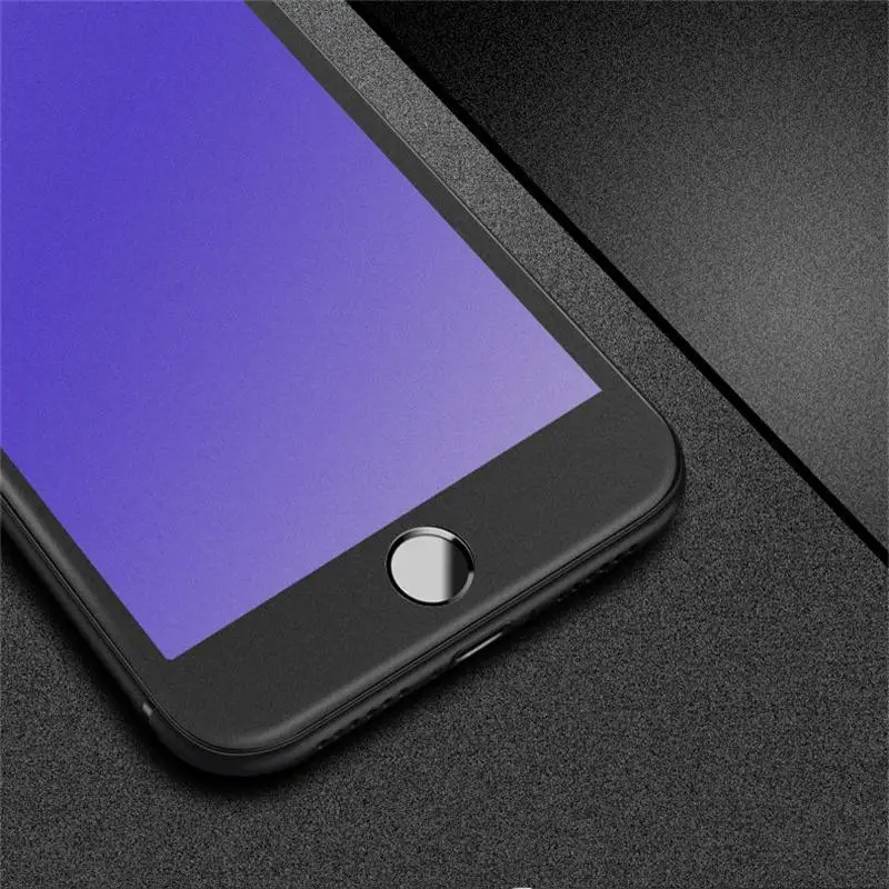 Gourde 3D Матовый Анти синий свет закаленное стекло для iPhone X 6s plus Полный закругленный