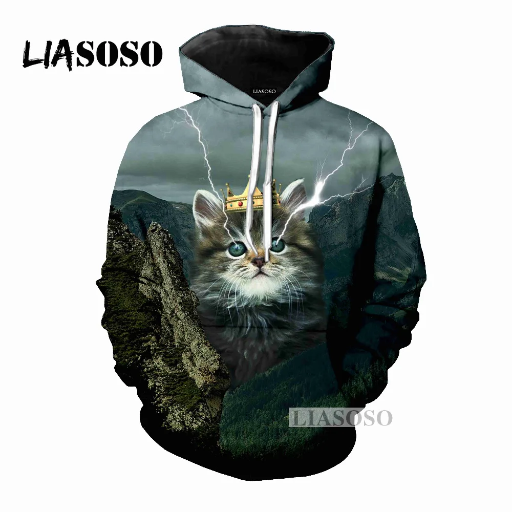 LIASOSO 2019 последней моде fantasy lightning кошки с капюшоном обувь для мужчин и женщин 3D