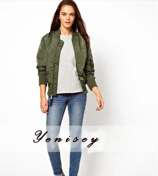 Пальто Акция Женская куртка Chaquetas Mujer Женская армейская Летающая куртка-бомбер на молнии пальто 3 цвета