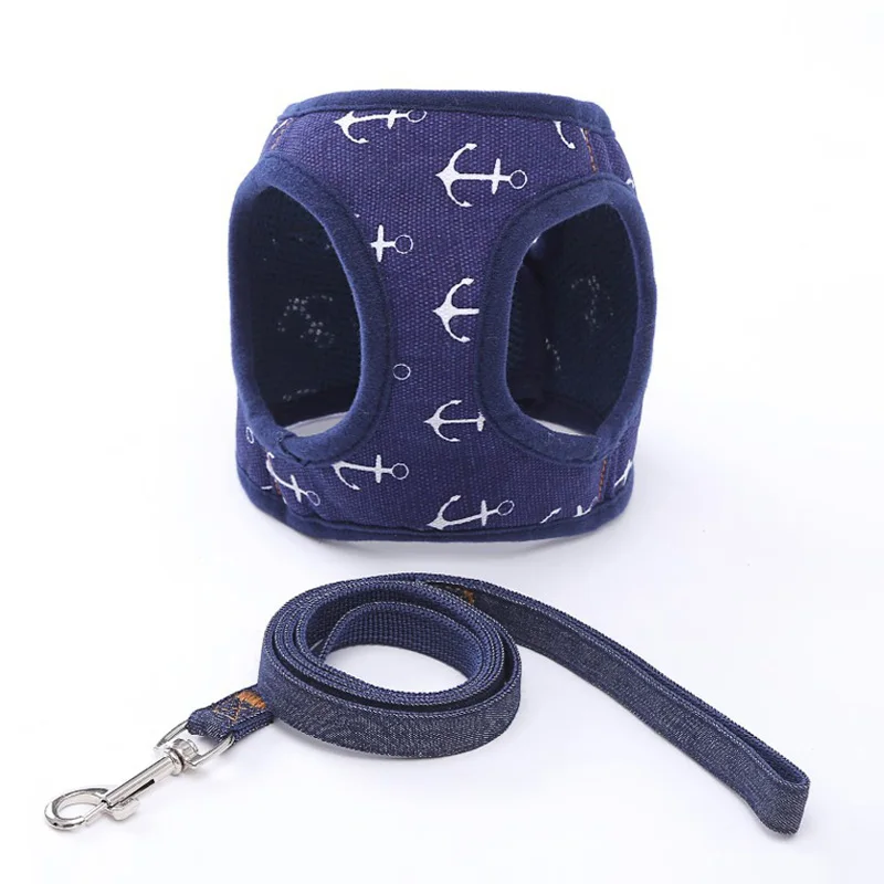 Dog Cat Harness with Leash Adjustable Vest Walking Supplies Soft Breathable pet sets Collar Puppy for Small Medidum Large Dogs | Дом и сад