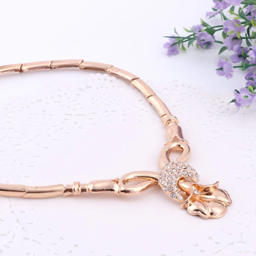 Африканские бусы Набор украшений для женщин золотого цвета ожерелье в виде