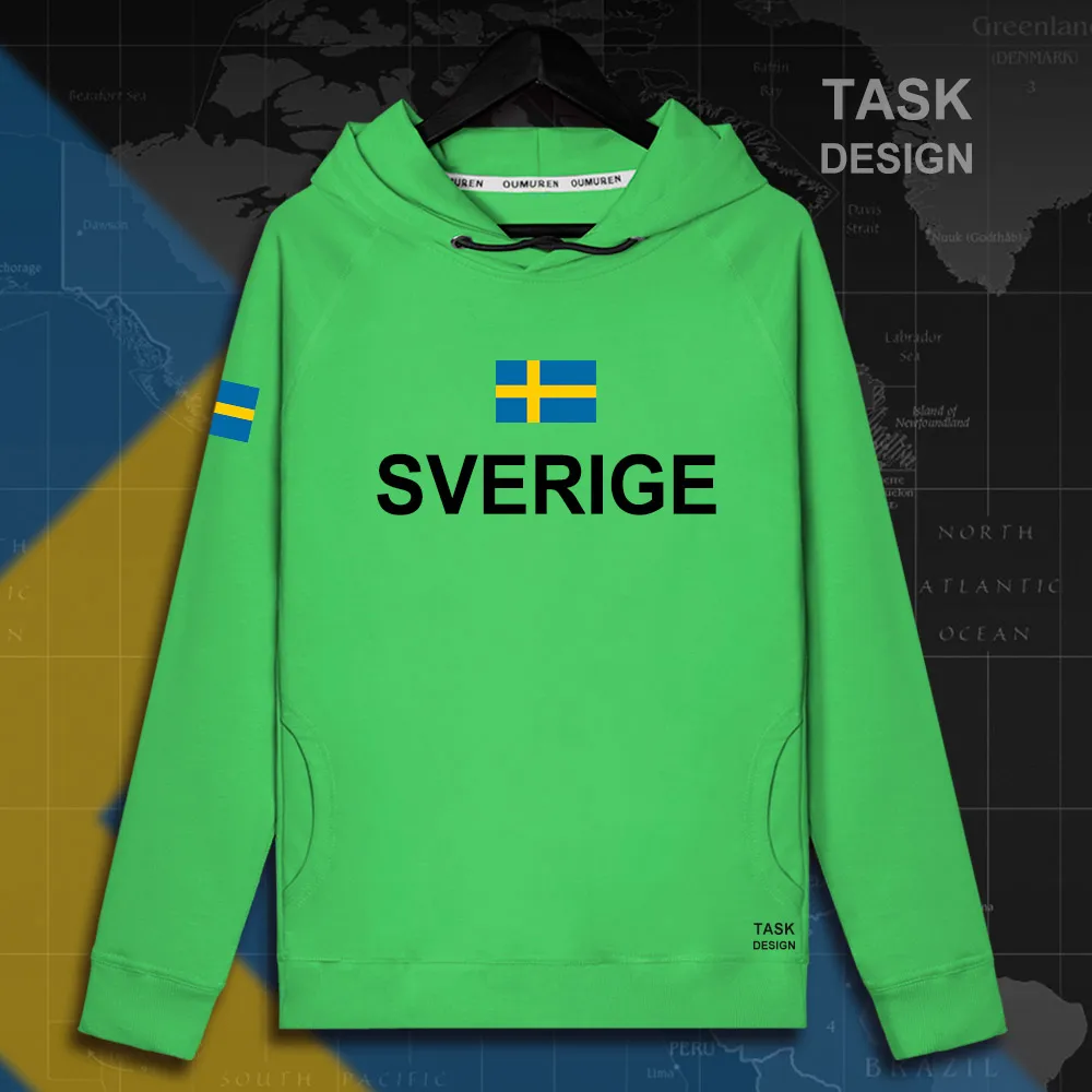 Шведский свитер Sverige Мужская толстовка пуловеры толстовки тонкая новая уличная