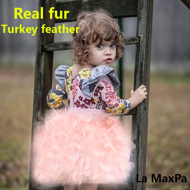 Детская юбка из натурального меха с перьями|girls fur skirt|skirt girlgirls skirts |