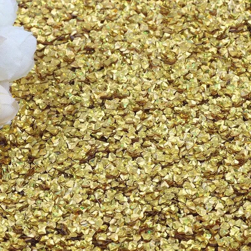 Laser Gold 10/20g Алмазная пилка для ногтей с блестками 3 мм ПВХ неупакованные Блестки для роспись на ногтях Маникюр швейная крафтовые украшения на свадьбу конфетти средства ухода за кожей Lentejuelas - Цвет: Laser Gold