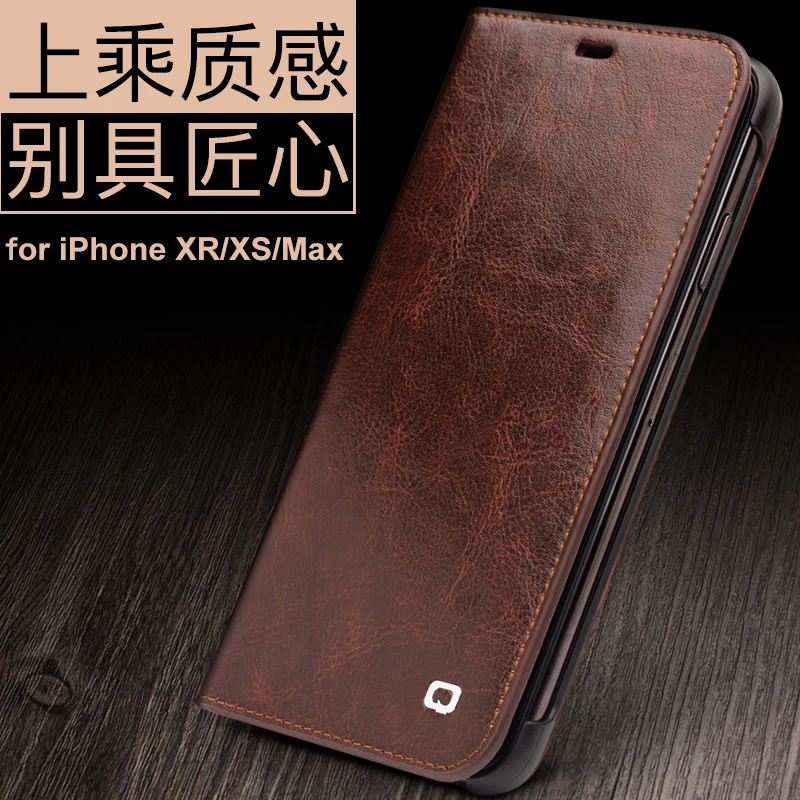 

Роскошный ультра тонкий чехол для телефона из натуральной кожи для iPhone XS XR Max, кошелек ручной работы с отделением для карт, чехол с откидной крышкой для iPhone XR XS Max