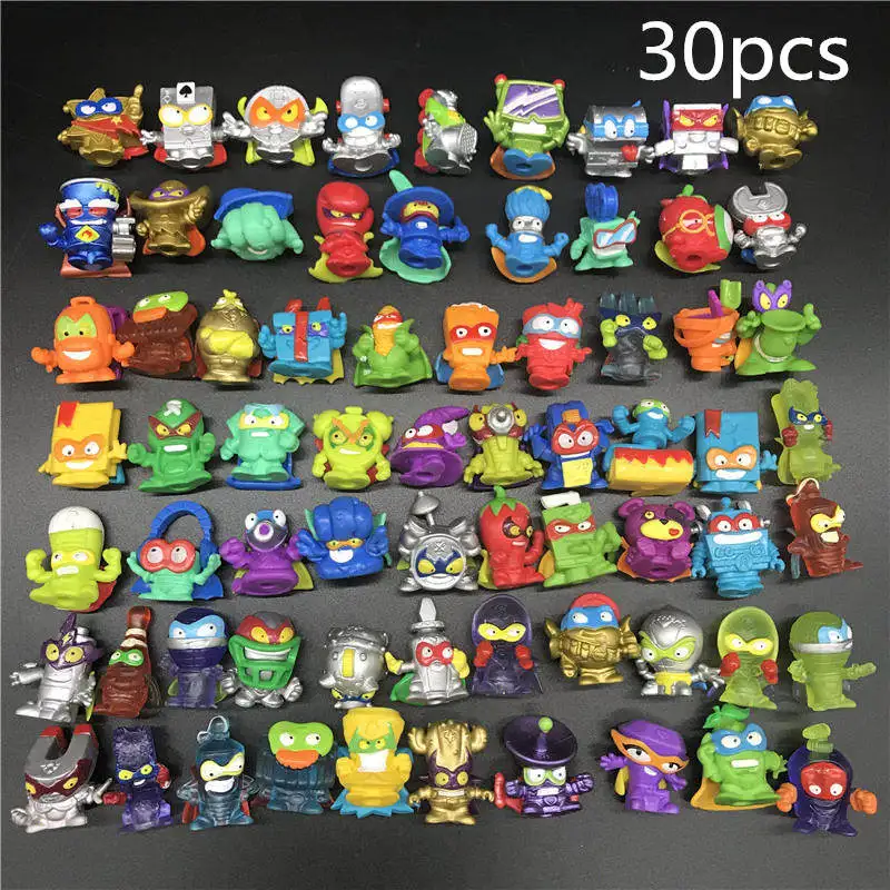 random 30pcs Superzings Super zings Series 1 2 3 мусор кукла Высокое качество Мультфильм Аниме Фигурки Коллекция игрушек модель подарок случайный - Цвет: random 30pcs