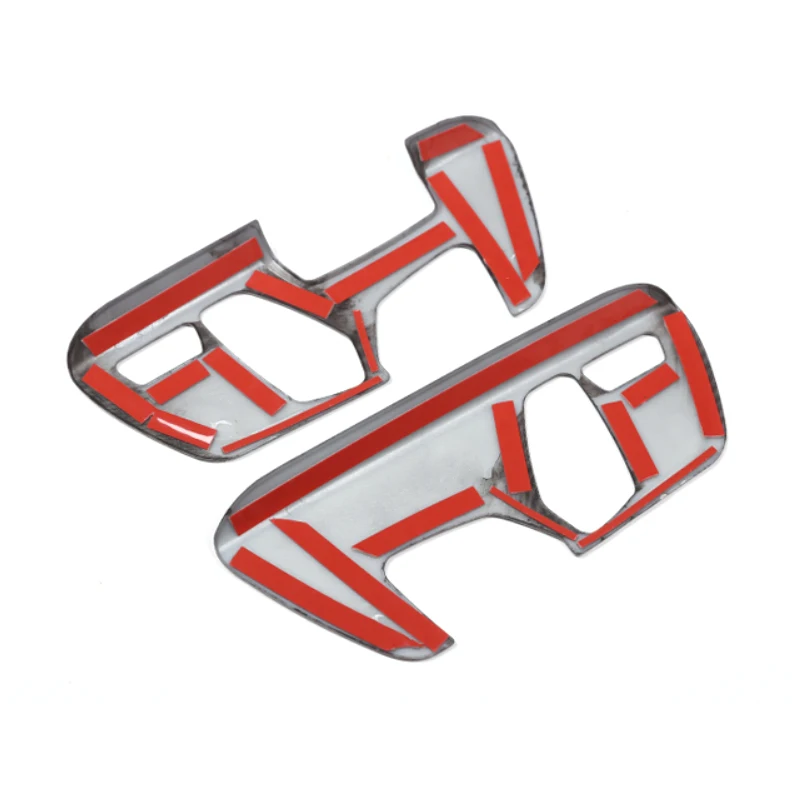 Текстура углеродного волокна 2 шт. Стайлинг автомобиля внутренняя сторона