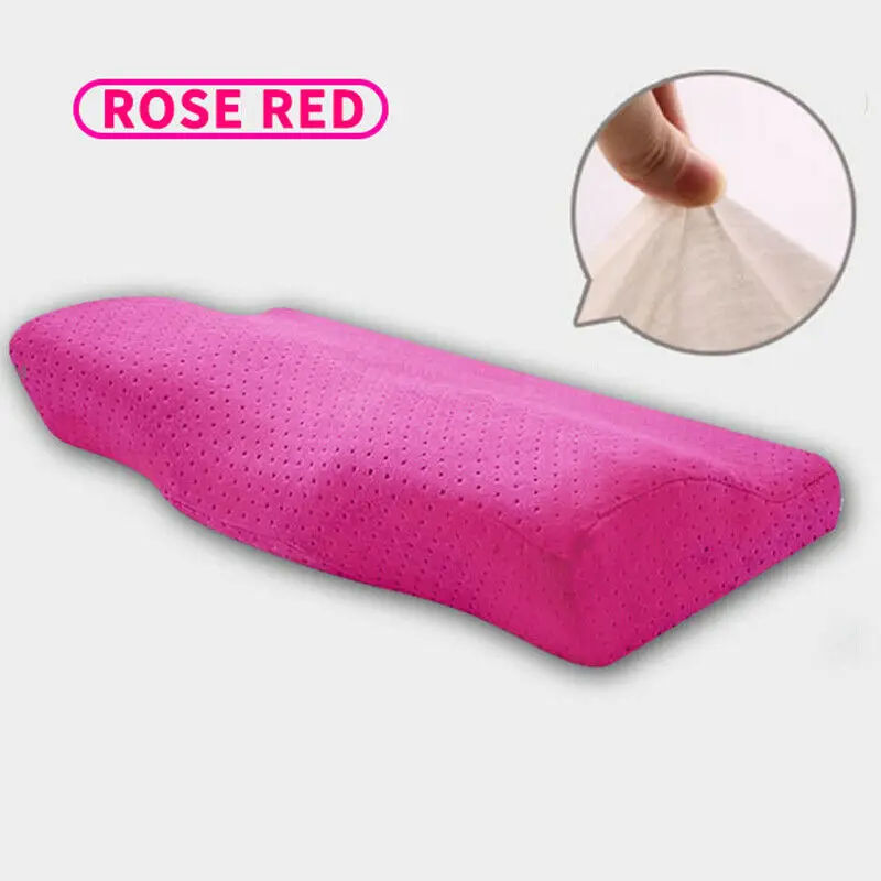 Rosered Подушка из пены с эффектом памяти охлаждающая гелевая Ортопедическая подушка для кровати двухсторонняя Ортопедическая подушка для сна в форме бабочки Ортопедическая подушка - Цвет: Rosered