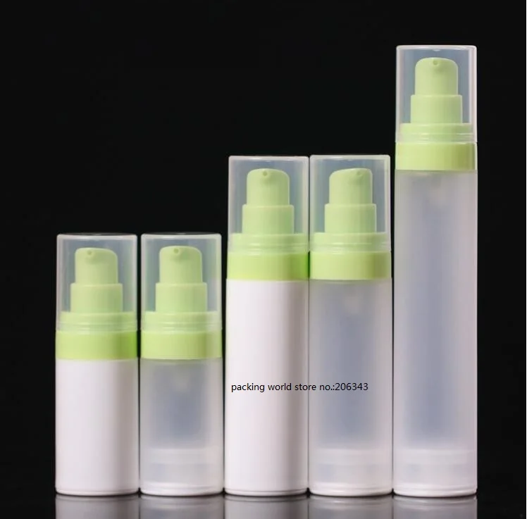 Белая/матовая пластиковая безвоздушная Вакуумная бутылка для