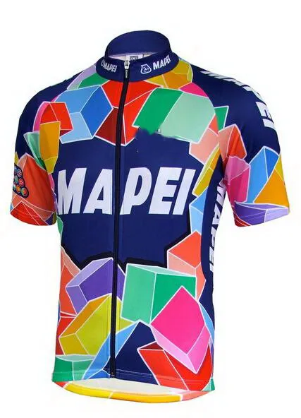 2019 MAPEI команда классический короткий рукав Велоспорт Джерси летняя велосипедная
