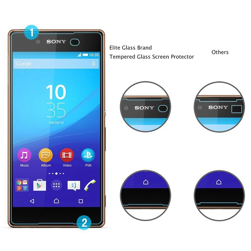 9H HD Премиум Закаленное стекло для sony Xperia T2 T3 S36h L S39h C E3 E4 E4g C3 C4 C5 Защитная пленка с
