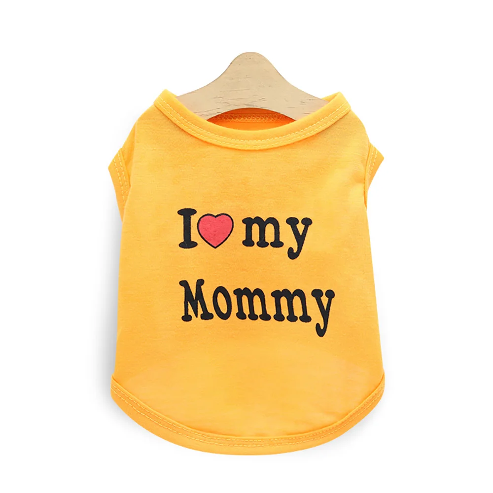 Одежда для собак летняя дышащая жилетка маленьких и средних футболка чихуахуа