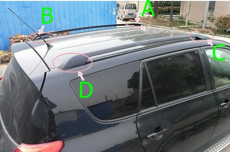 Для Toyota RAV4 2007 2008 2009 2010 2011 2012 рейка на крышу с винтами багажник аксессуары
