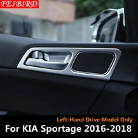 for kia sportage 2016 2017 2018 abs chrome inner handle bowl decoration stickers cover trim matte