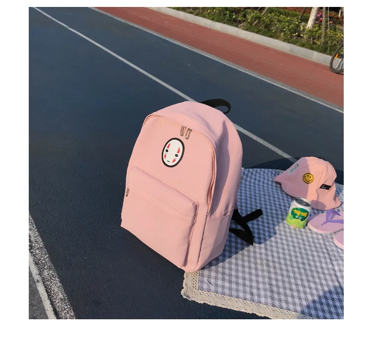Harajuku милые женские холщовые рюкзаки, корейский Ulzzang, с принтом аниме, Kawaii, школьные сумки для подростков, девочек, водонепроницаемые, Mochila