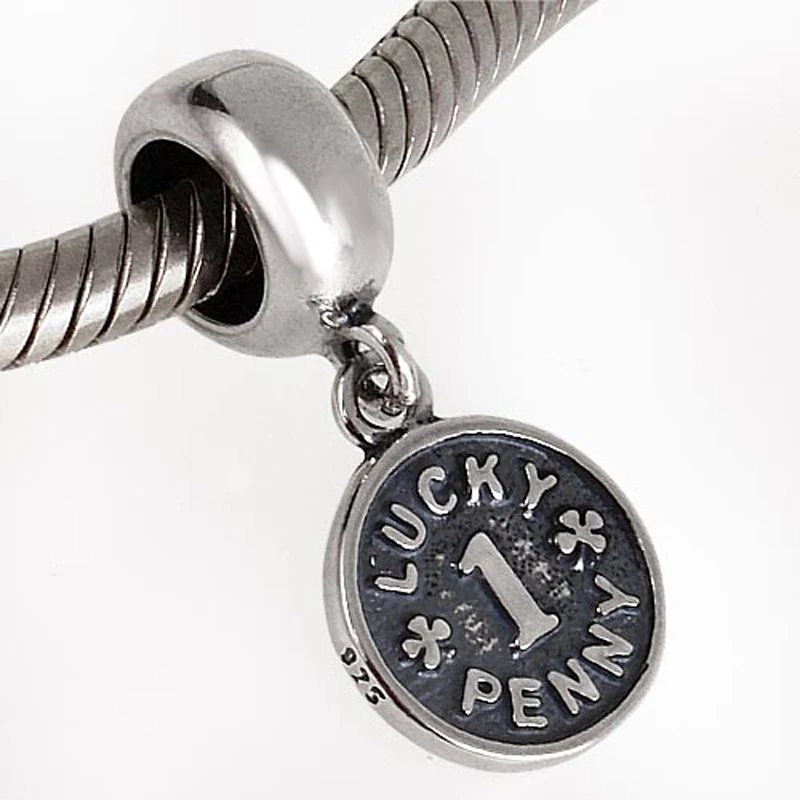 Оригинальные подвески из стерлингового серебра 925 пробы с Пенни DIY бусины