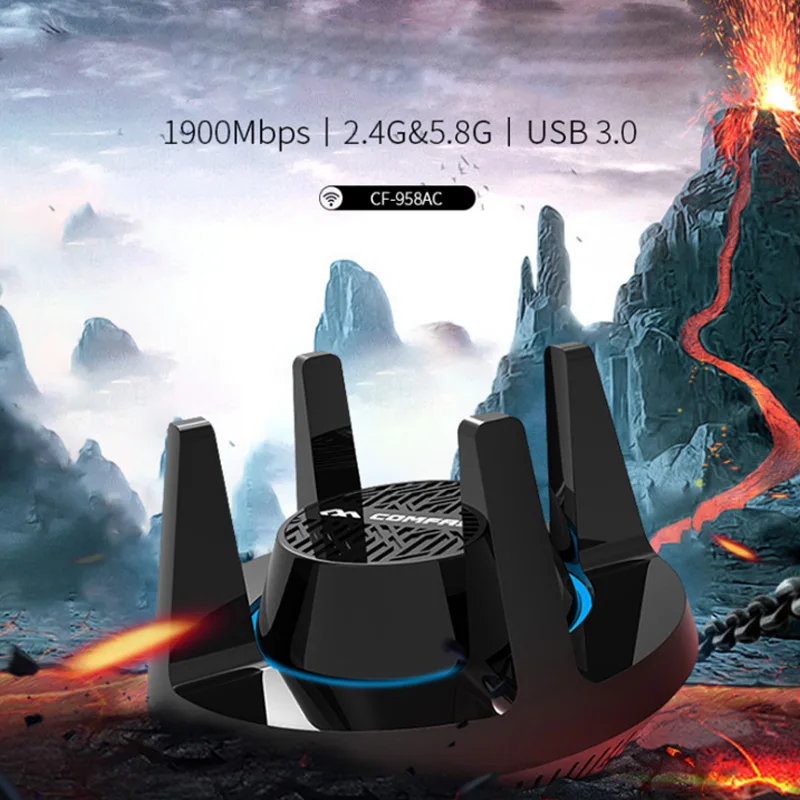 New Hot 1900M Wireless Network Adapter Dual Band Stable WiFi Adapter for PC Gaming