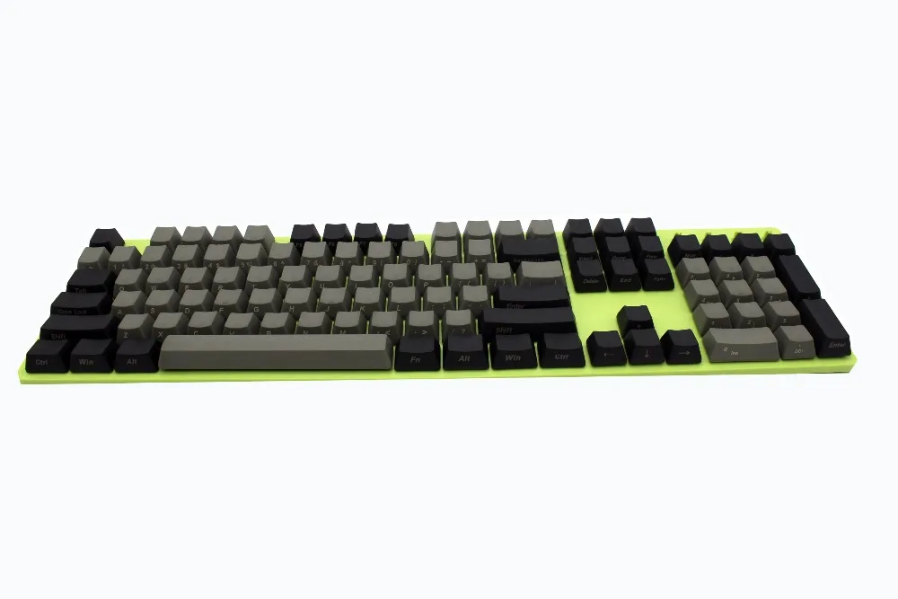 YMDK черный серый смешанный Dolch толстый PBT 104 87 61 колпачки для ключей Mac ключи OEM