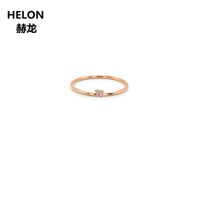 

100% SI/H Natural Diamonds Engagement Women Ring Solid 14k Rose Gold Anniversary Wedding Band Party Valentine Graduation Gift