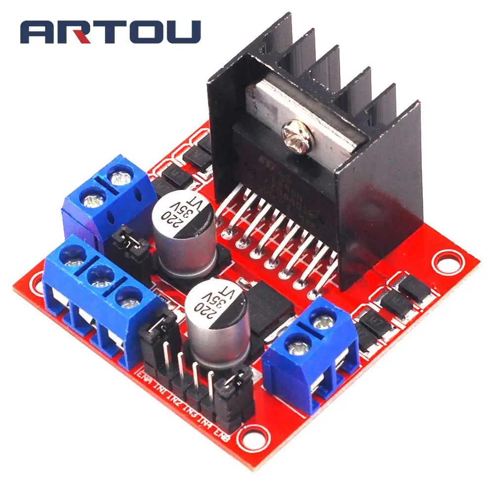 5PCS New Dual H Bridge DC Stepper Motor Drive Controller Board Module L298N for Arduino smart car robot | Электронные компоненты