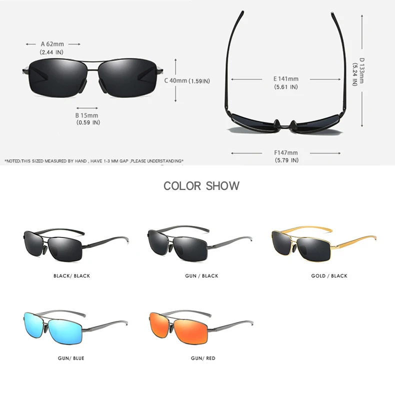 BENZEN поляризованные солнцезащитные очки мужские классические прямоугольные мужские солнцезащитные очки для вождения винтажные Oculos 9370