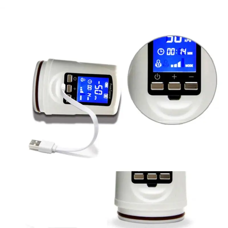 Penis pump men's rechargeable LCD display penis vacuum enlargement enhancer extender massage | Красота и здоровье