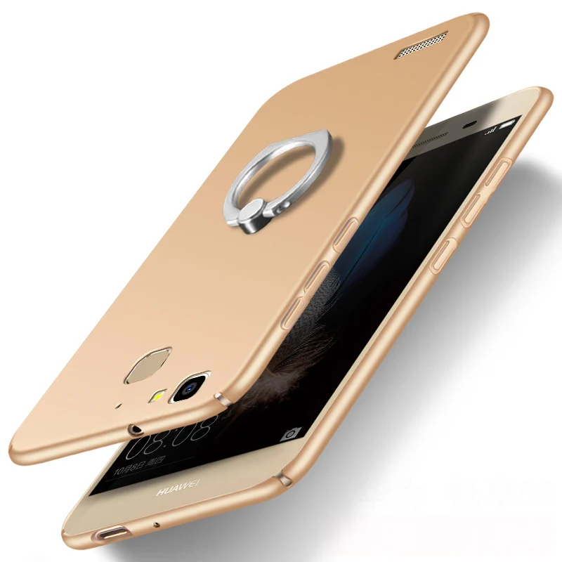 gold with ring Для huawei gr3 чехол Роскошный funda протектор мобильного телефона сумка для huawei gr3 tag-l21 Чехол Жесткий Для huawei Наслаждайтесь 5s чехол 3D цветок - Цвет: gold with ring