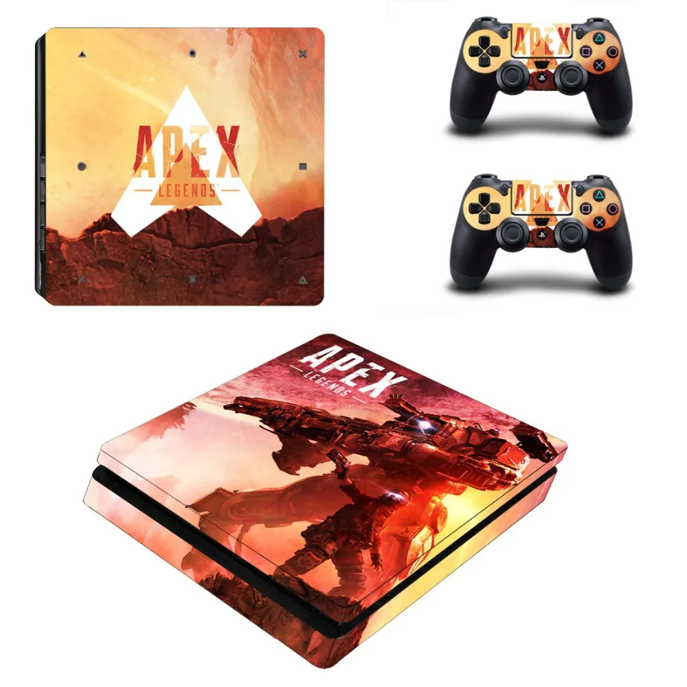 Игра Apex lengends PS4 тонкая кожа Виниловая наклейка, стикер для Playstation 4 консоли и 2 контроллеры PS4 тонкая кожа Стикеры
