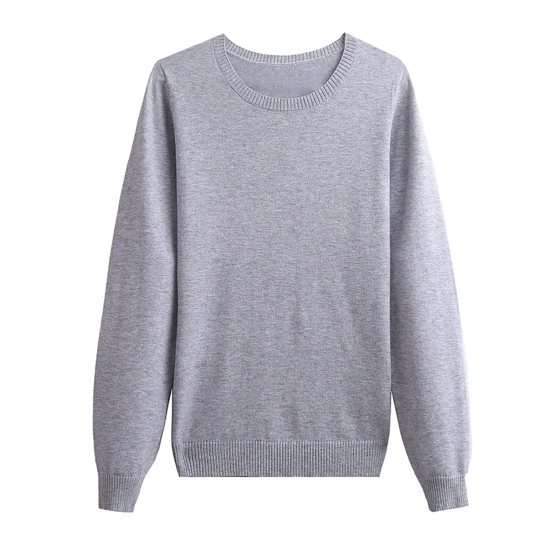 Toyouth Slim Thin Solid V-neck Sweaters Basic Bottoming Knitted Sweater For Women Casual O Neck Pullovers Spring Tops | Женская одежда